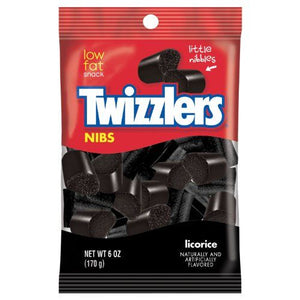 TWIZZLERS LICORICE NIBS PEG BAGS