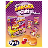Uk Fini Burger Bubble Gum X 200 Units