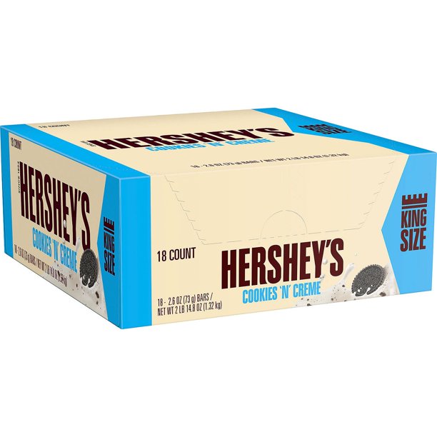 Hershey's Cookie N Creme King Size 2.6oz X 18 Units
