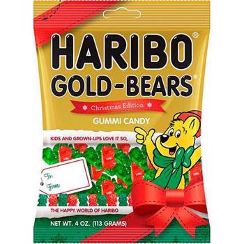 Haribo Christmas Edition Gold Bears 4oz x 12 units