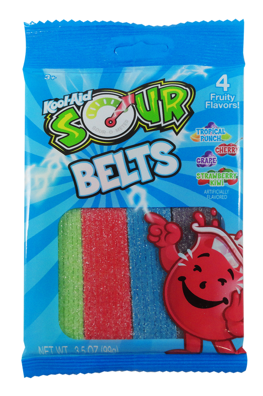Kool-Aid-Sour Belts Bag 3.5oz X 12 Units // Exp 28 February 2025