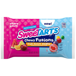 Sweetarts Chewy Fusions Fruit Punch Medley Sharepack 3oz X 12 Units