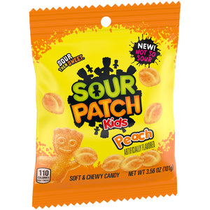 Sour Patch Kids - Peach - Peg Bag 3.56oz X 12 Units