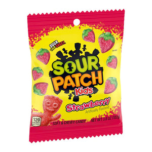 Sour Patch Kids - Strawberry - Peg Bag 3.6oz X 12 Units