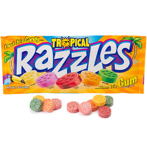 RAZZLES TROPICAL POUCH  UNPACKED