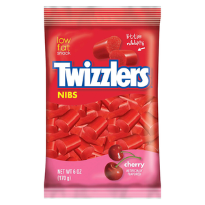 TWIZZLERS CHERRY NIBS PEG BAGS