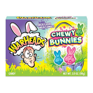 Warheads Easter Chewy Bunnies Theatre Box 3.5oz X 12 Units