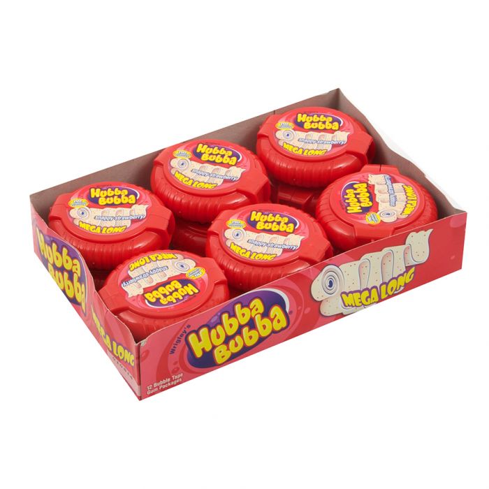 UK Wrigley Bubble Tape - Strawberry X 12 Units
